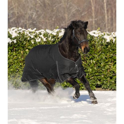 Nepromokavá deka s fleecem Waldhausen Nordic, černá - 145/195 cm Deka neprom. Wald Nordic, fleece, černá, 145 cm