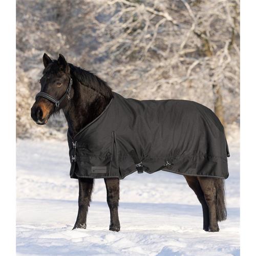 Nepromokavá deka s fleecem Waldhausen Nordic, černá - 145/195 cm Deka neprom. Wald Nordic, fleece, černá, 145 cm