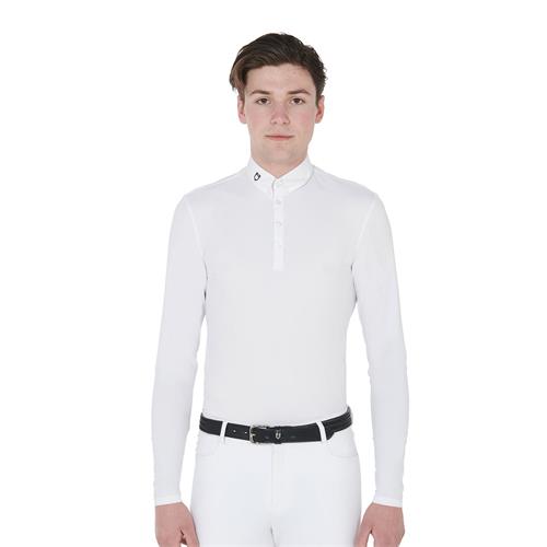 Pánská závodní košile Equestro Nestor, bílá - vel. L
