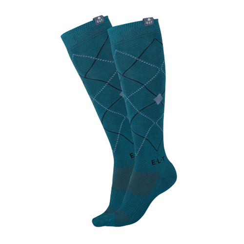 Jezdecké podkolenky ELT AW 2025/26 Argyle - petrolejové, vel. L Podkolenky ELT Argyle AW25/26, petrolejové, vel. L