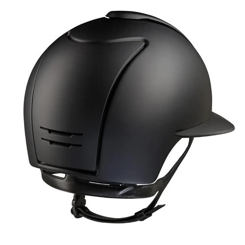 Bezpečnostní jezdecká přilba KEP Italia Cromo 2.0 Matt Star Polo, černá - M, vel. 55 Přilba bez. KEP Cromo 2.0 Matt Star Polo, černá, M, 55