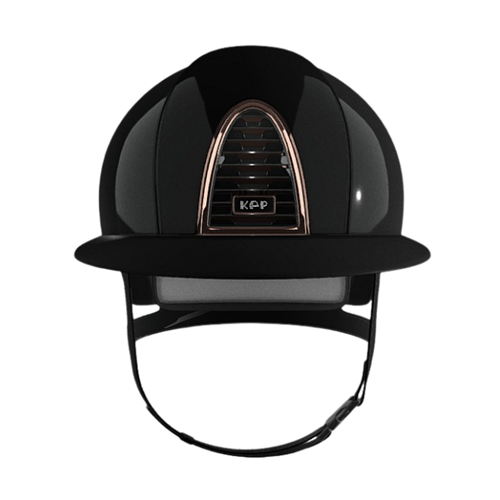 Bezpečnostní jezdecká přilba KEP Italia Cromo 2.0 Shine Nero Swarovski Polo, černá - M, vel. 54 Přilba bez. KEP Cromo 2.0 Shine Nero Swarovski Polo, černá, M, 54