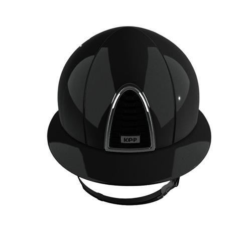 Bezpečnostní jezdecká přilba KEP Italia Cromo 2.0 Shine Polo, černá - M, vel. 51 Přilba bez. KEP Cromo 2.0 Shine Polo, černá, vel. M, 51
