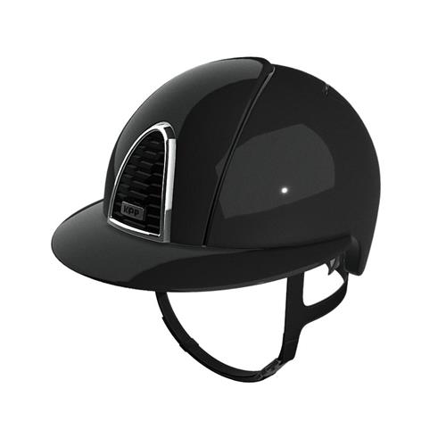 Bezpečnostní jezdecká přilba KEP Italia Cromo 2.0 Shine Polo, černá - M, vel. 52 Přilba bez. KEP Cromo 2.0 Shine Polo, černá, vel. M, 52