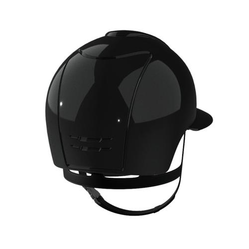 Bezpečnostní jezdecká přilba KEP Italia Cromo 2.0 Shine Polo, černá - M, vel. 53 Přilba bez. KEP Cromo 2.0 Shine Polo, černá, vel. M, 53