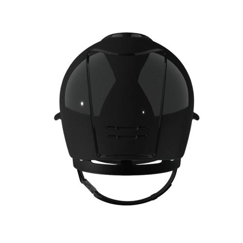 Bezpečnostní jezdecká přilba KEP Italia Cromo 2.0 Shine Polo, černá - M, vel. 58 Přilba bez. KEP Cromo 2.0 Shine Polo, černá, vel. M, 58