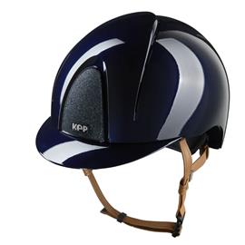 Bezpečnostní jezdecká přilba KEP Italia Smart Nova Polish Star Polo, modrá