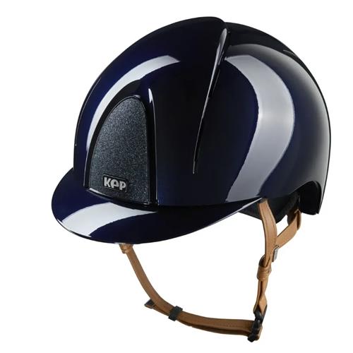 Bezpečnostní jezdecká přilba KEP Italia Smart Nova Polish Star Polo, modrá - M, vel. 55 Přilba KEP Smart Nova Polish Star Polo, modrá, vel. M, 55