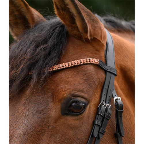 Čelenka pro koně Waldhausen Star Glitter, rosegold - vel. Pony Čelenka pro koně Waldhausen Star Glitter, rosegold, vel. Pony