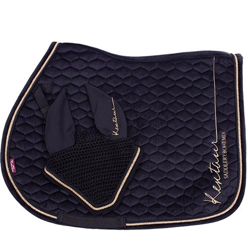 Set dečka + čabraka, Samet Rose Gold, VS - černá Set dečka + čabraka, Samet Rose Gold, černá, VS