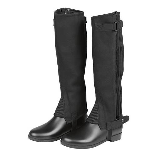 Dětské minichapsy Covalliero ClassicStretch, černé - vel. 134 Minichaps dětské Covalliero ClassicStretch, černé, vel. 134