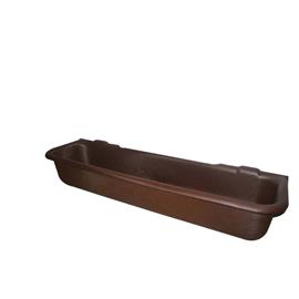 Závěsný krmný žlab OK plast, pro koně, skot a ovce 160cm, 120 ltr.