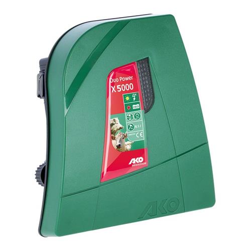 Zdroj pro elektrický ohradník AKO DUO-Power X 5000, kombinovaný, 4,5 J