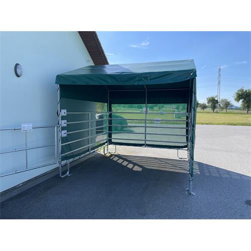 Mobilní přístřešek STANDARD 3 x 3 m (bez ohradních panelů) Mobilní přístřešek STANDARD 3 x 3 m (bez ohradních panelů)