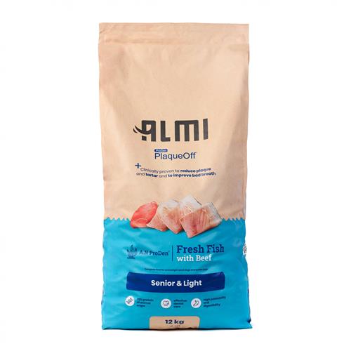 ALMI dog Senior&Light - 12 kg Granule ALMI pes Senior&Light, Fresh Fish&Beef, 12 kg