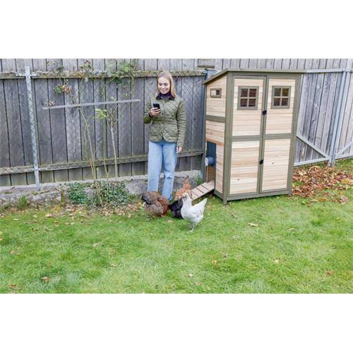 Automatické otevírání a zavírání kurníku Kerbl Duo Pro s dvířky Automat pro otevírání kurníku Kerbl Duo Plus s dvířky