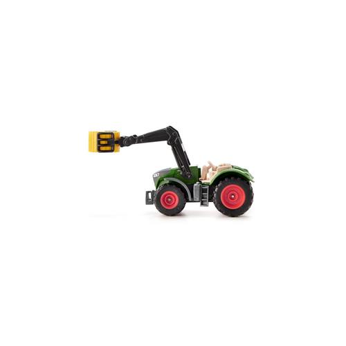 Traktor Fendt s kleštěmi na balíky traktor s balíkem