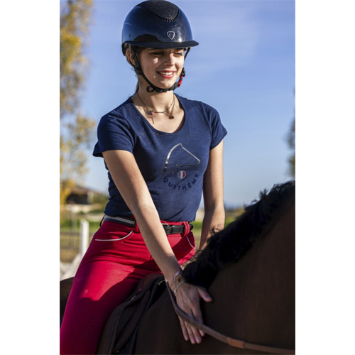 Dámské triko Equitheme Claire, tmavě modré - vel. S Triko dámské Equitheme Claire, modré, S