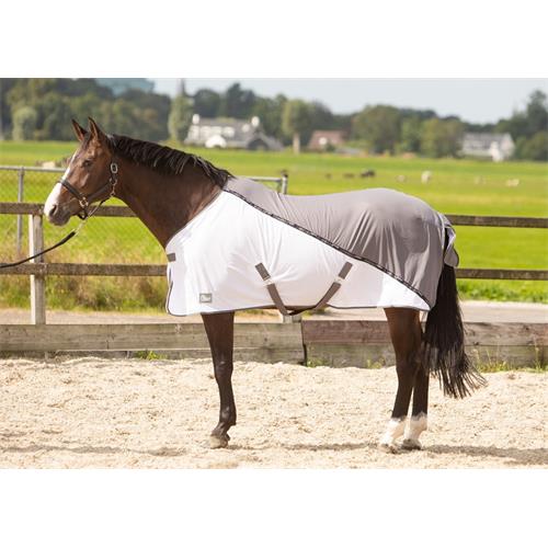 Síťovaná deka proti hmyzu HH Mesh, šedo-bílá - vel. 105/155 cm