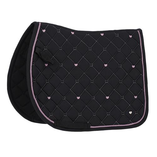 Podsedlová dečka QHP AW 25/26 Lize, černo-fialová - vel. Pony Dečka podsedlová QHP AW 25/26 Lize, černo-fialová, vel. Pony