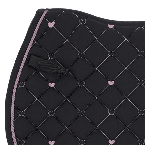 Podsedlová dečka QHP AW 25/26 Lize, černo-fialová - vel. Pony Dečka podsedlová QHP AW 25/26 Lize, černo-fialová, vel. Pony