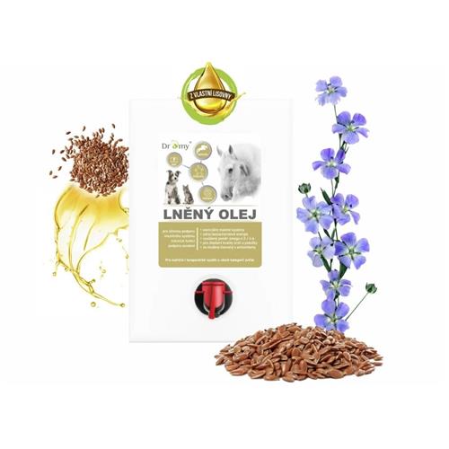 Olej lněný Dromy, 3 l Olej lněný Dromy, 3 l