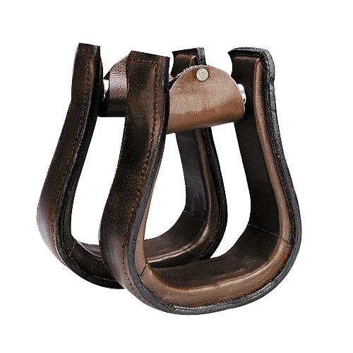 Westernové třmeny Randol´s, hnědé, vel. 13 cm Westernové třmeny Randol´s, hnědé, vel. 13 cm