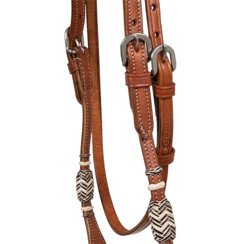 Bosal set Rawhide s Mecate otěžemi Pool's, světlý Bosal set Rawhide s Mecate otěžemi Pool's, světlý