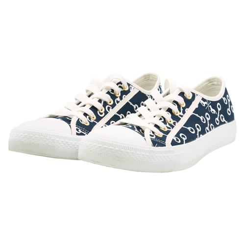 Plátěné sneakersky HV Polo Gwenn, modro-bílé - vel. 39