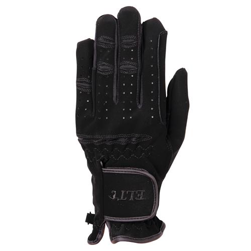 Jezdecké rukavice ELT Waldhausen, černé - S Jezdecké rukavice elastické černé, S