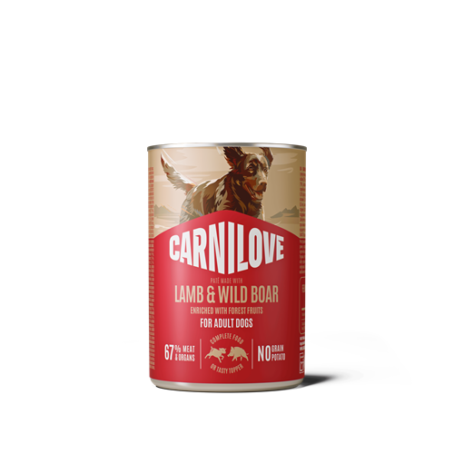 Carnilove Wild konzerva pro psy Lamb & Wild Boar, 400 g Konzerva pro psy Carnilove, jehně&divočák, 400 g