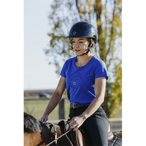 Dětské triko Equitheme Claire, královsky modré - 10 let
