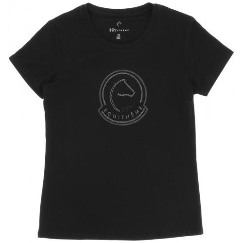 Dámské triko Equithéme S/S 2025 Rosalie, černé - vel. XL Triko dámské Equithéme Rosalie SS 2025, černé, vel. XL