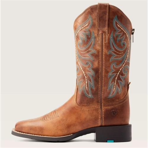 Westernové boty Ariat Round Up Zip, hnědé - vel. 41 Westernové boty Ariat Round Up Zip, vel. 41
