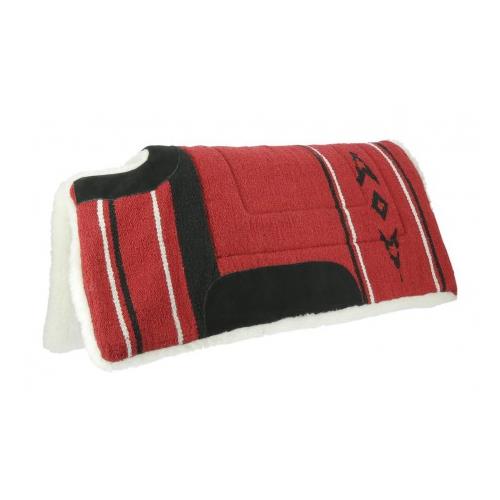 Westernová dečka Navajo, vykrojená, 76x76 cm - červená, 76x76 cm Dečka western Navajo, vykrojená, červená, 76x76 cm