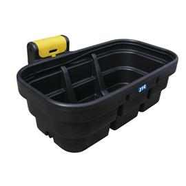 Napájecí žlab s ventilem, 450 l, oválný