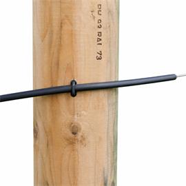 Izolátor hadicový do 5 mm, plast, černý 10 m