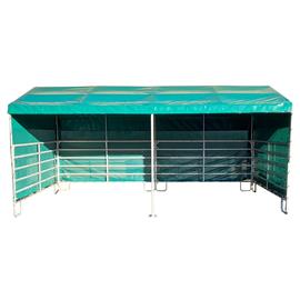 Mobilní přístřešek pro koně, skot a ovce 3 x 6 m s panely TEXAS.