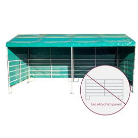 Mobilní přístřešek STANDARD 7,2 x 3,6 m (bez ohradních panelů)