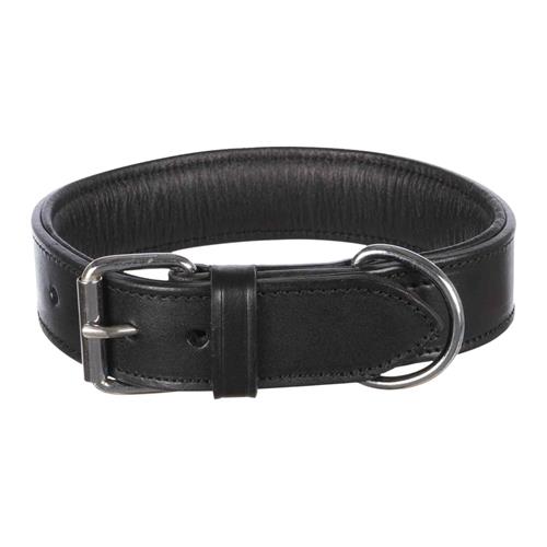 Kožený podložený obojek Trixie Active, černý - 45-55 / 4 cm Obojek kožený podl. Active, černý.