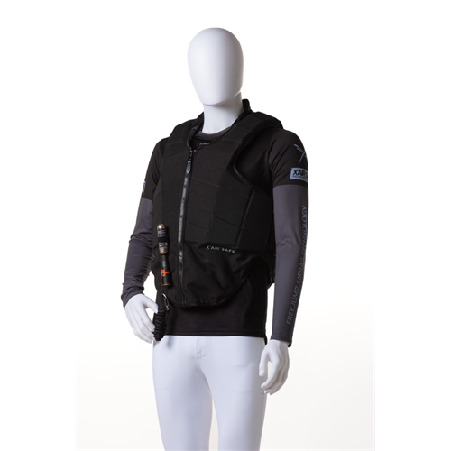 Bezpečnostní airbagová vesta Freejump X´Air Safe, 2v1, černá - vel. XS Vesta airbagová X´Air Safe 2v1, vel. XS