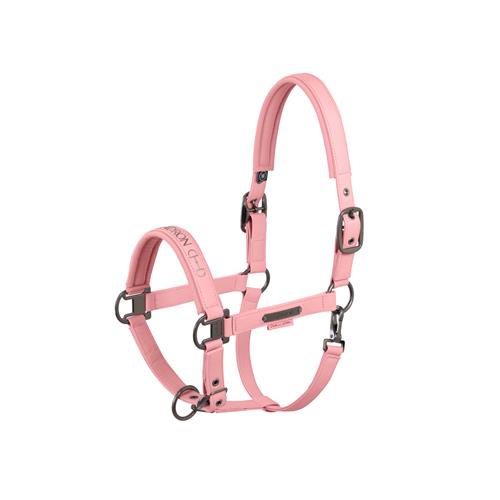 Ohlávka Eskadron Faux Leather Platinum 25, růžová - vel. Pony Ohlávka Eskadron Faux Leather Double Pin Platinum 2025, růžová, Pony