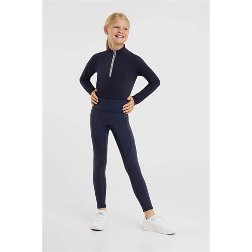 Dětské termolegíny Horze Greta AW 26/27, modré - vel. 158/164 Termorajtky dětské Horze AW 26/27 Greta, modré, vel. 158/164