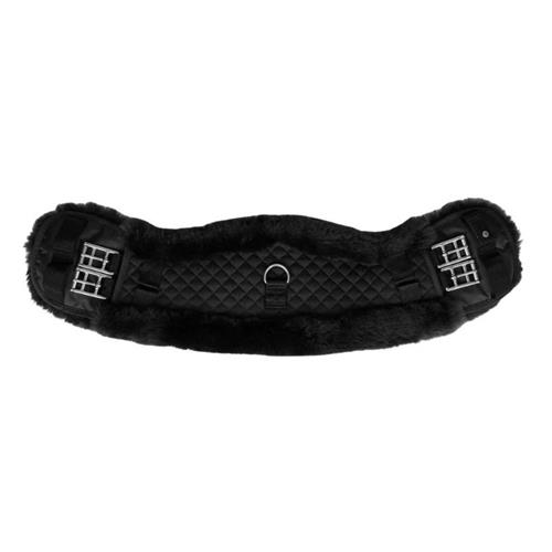 Drezurní podbřišník Horze Crescent, s pravým beránkem, černý - 40 cm Drezurní podbřišník Horze Crescent AW 26/27, černý, 40cm