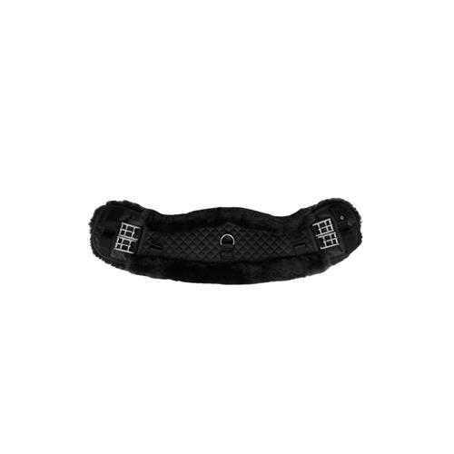 Drezurní podbřišník Horze Crescent, s pravým beránkem, černý - 50 cm Drezurní podbřišník Horze Crescent AW 26/27, černý, 50 cm