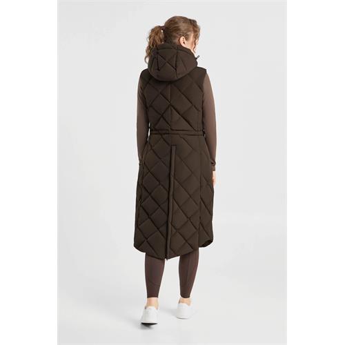 Dámská dlouhá vesta B-Vertigo Gem AW 26/27, hnědá - vel. 40 Vesta dlouhá B-Vertigo AW 25/26 Gem, hnědá, vel. 40