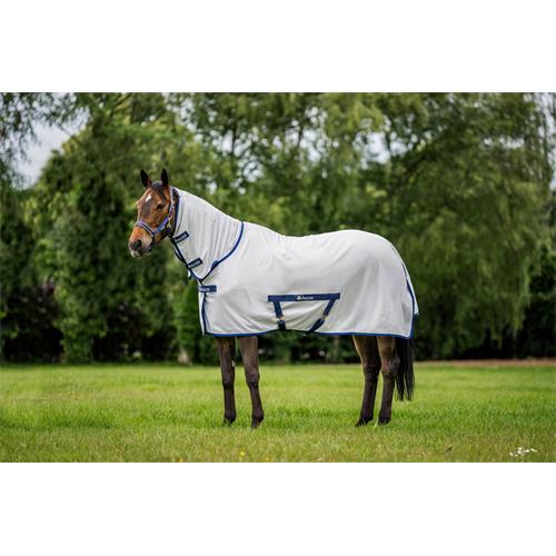 Síťovaná deka proti hmyzu s krkem Bucas Freedom, SS 26, stříbrná - vel. 145 cm Síťová deka Bucas Freedom SS 26, stříbrná, vel. 145