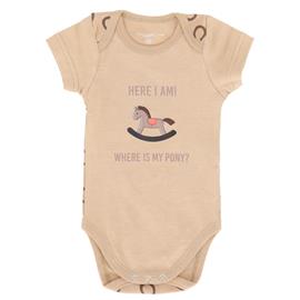 Dětské body QHP Bobby, béžové