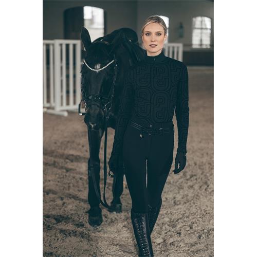 Dámské triko Pikeur Selection Print, AW 26/27, černé - vel. 36 Triko s dlouhým rukávem Pikeur Selection Print, AW 26/27, černé, vel. 36