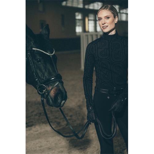 Dámské triko Pikeur Selection Print, AW 26/27, černé - vel. 40 Triko s dlouhým rukávem Pikeur Selection Print, AW 26/27, černé, vel. 40